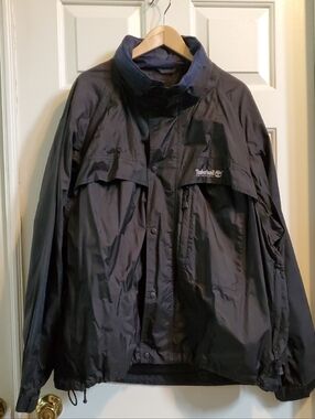 Timberland XL Men's Black Waterproof Rain Jacket